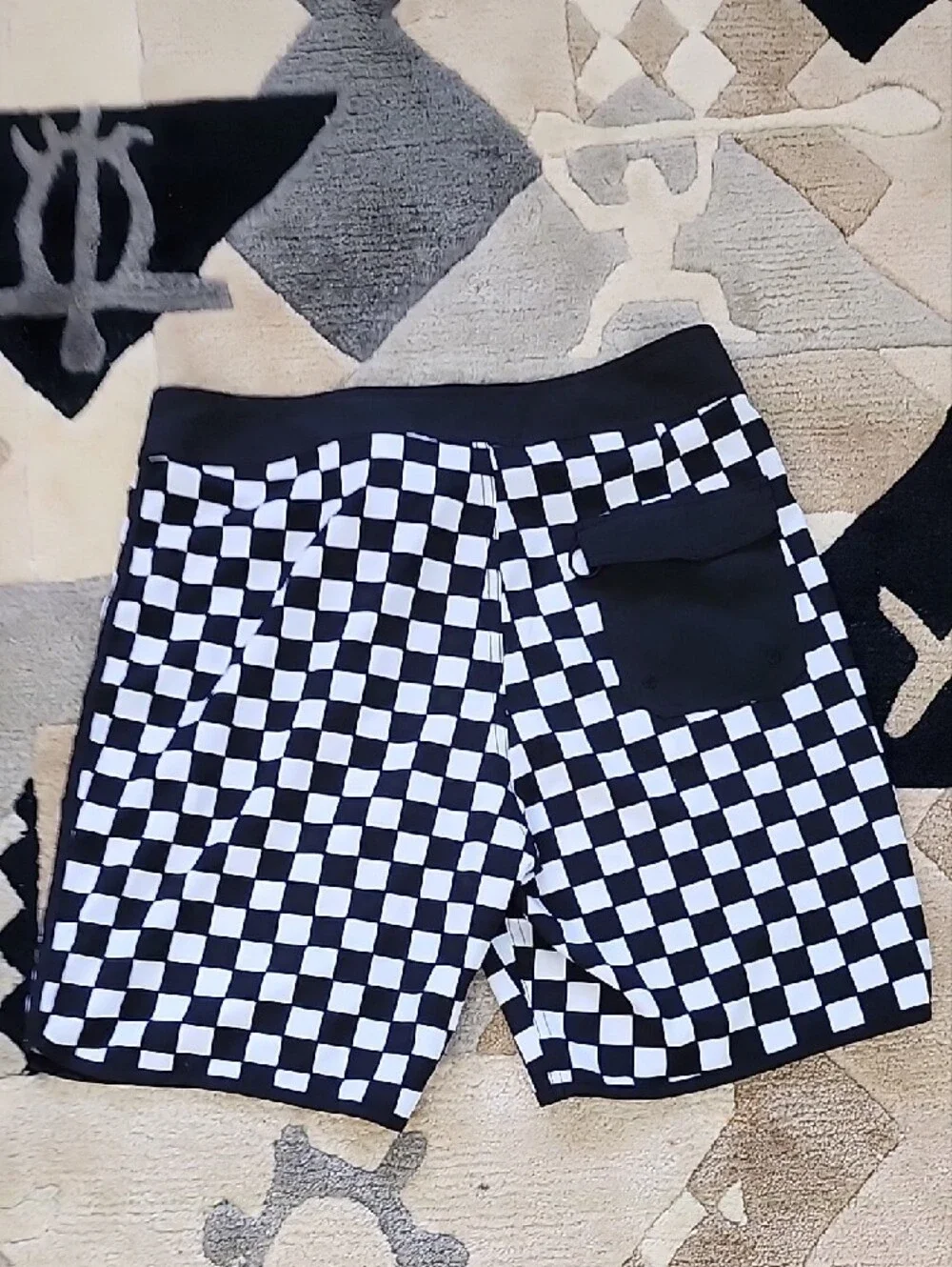 Nightmare Before Christmas Jack Skellington Checkered boardshorts Swim trunks